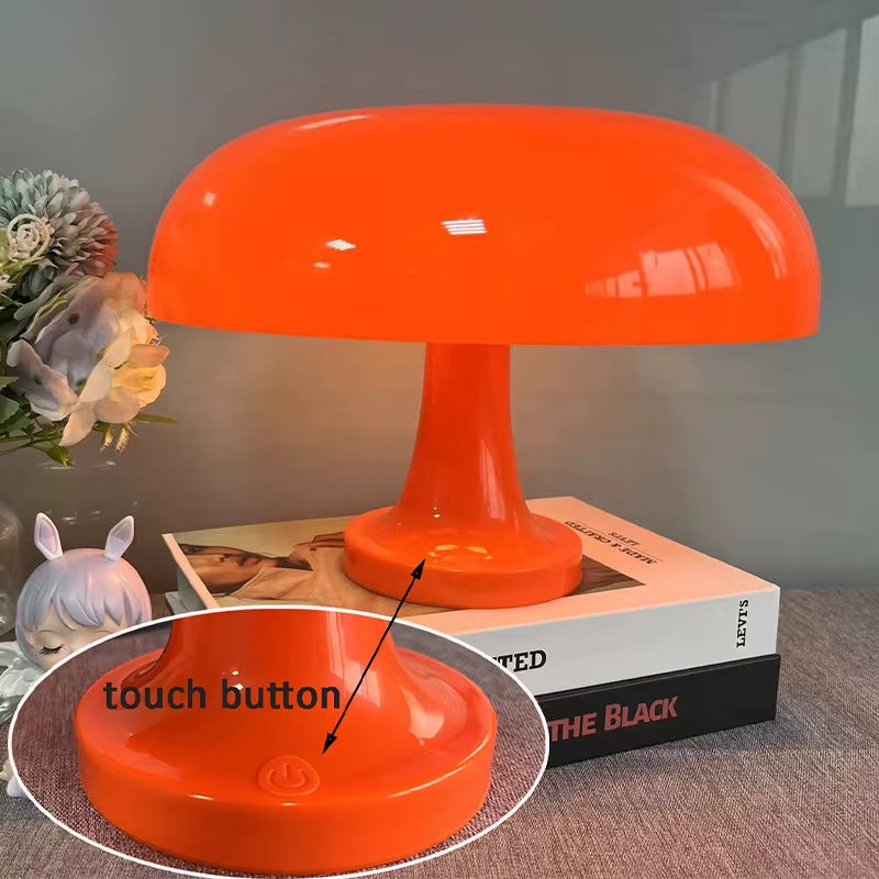 Mushroom Table Lamp Hotel Bedroom Lighting Desk Lamp Bedside Lamps Decoration Lighting Lamp Modern Minimalist Desk Light