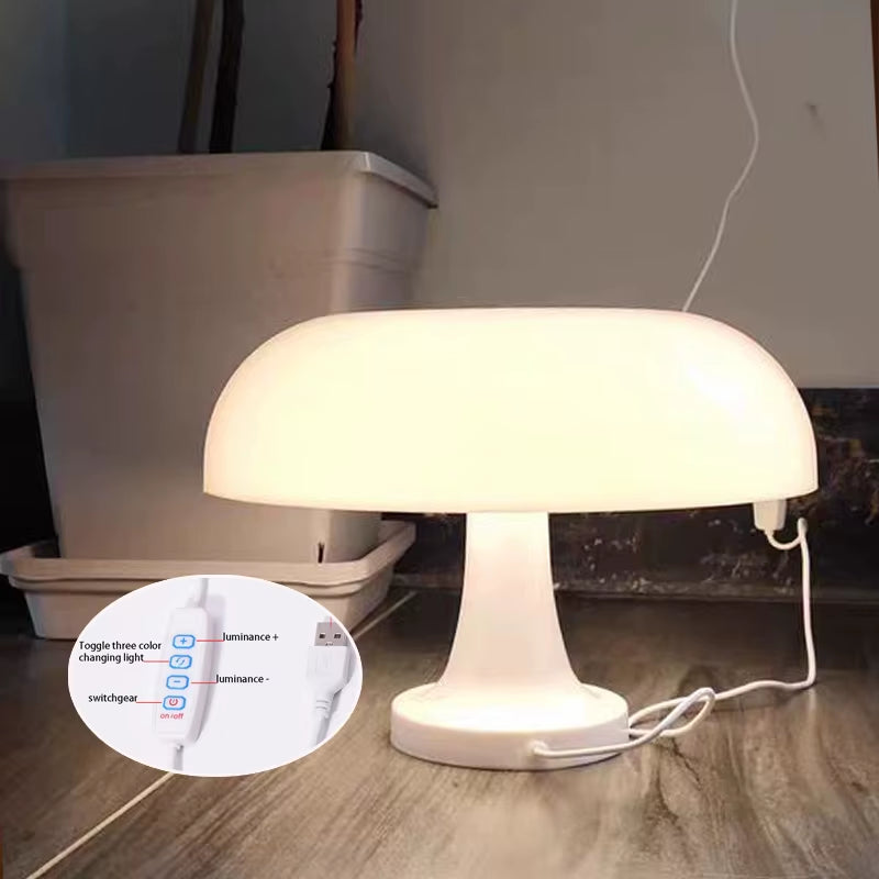 Mushroom Table Lamp Hotel Bedroom Lighting Desk Lamp Bedside Lamps Decoration Lighting Lamp Modern Minimalist Desk Light