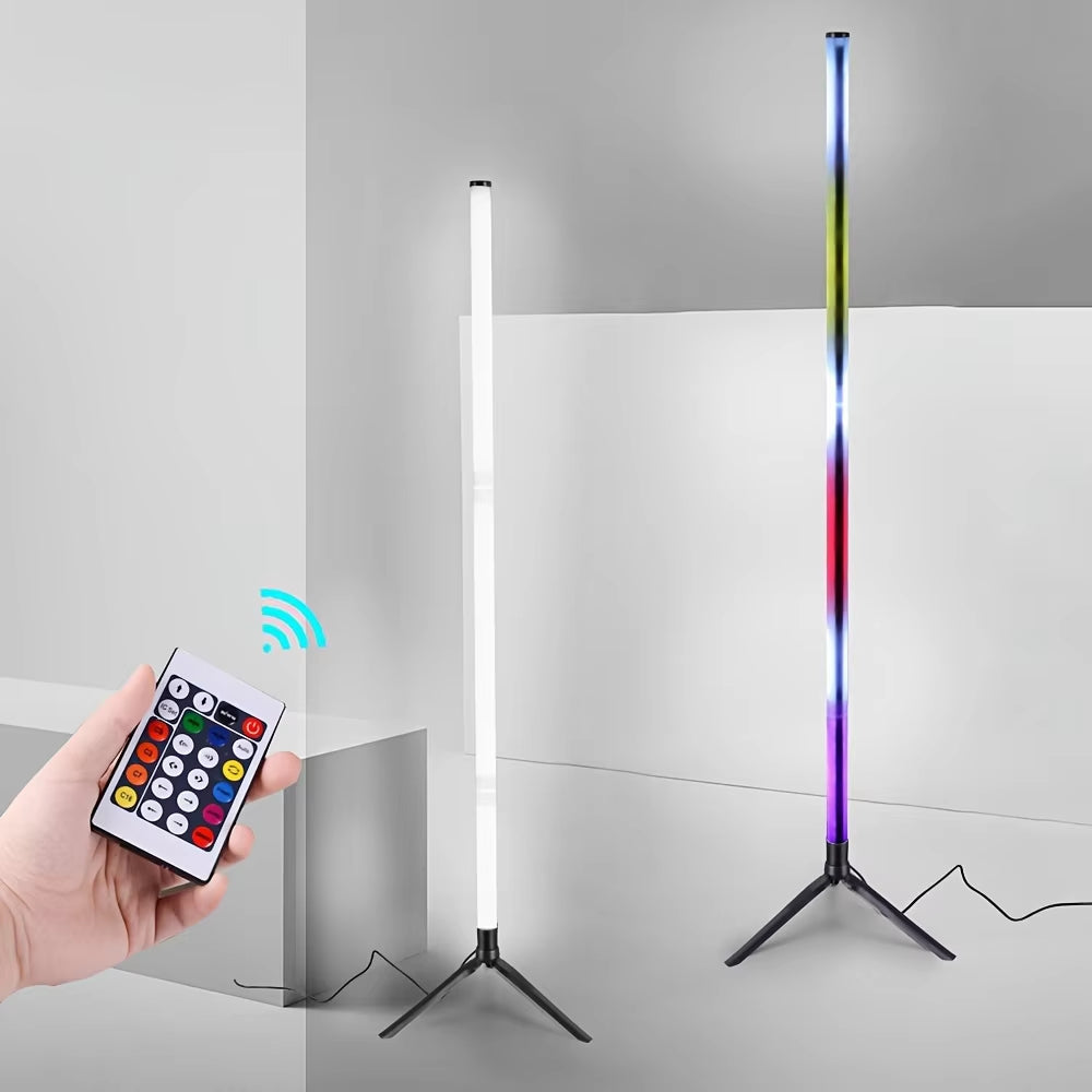 1PC RGB Floor Lamp RGB Corner Floor Lamp Bedroom Ambient Lighting Scandinavian Style Color Changing Dimmable Soft Lighting